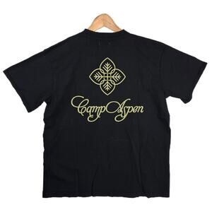 Camp Aspen Snow Leaf T- Shirt Mens Size XL Black NWT Streetwear